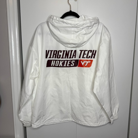Virginia Tech Hokies White Packable Unisex Windbreaker - Champion- Large - Picture 7 of 10